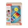 Fisher-Price Table Musicale en Bois avec Instruments de Percussion - Xylophone, Cymbale et Güiro - Jouet Éducatif en Bois FSC pour Enfant - Réf. HXT91