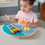 Fisher-Price Table Musicale en Bois avec Instruments de Percussion - Xylophone, Cymbale et Güiro - Jouet Éducatif en Bois FSC pour Enfant - Réf. HXT91