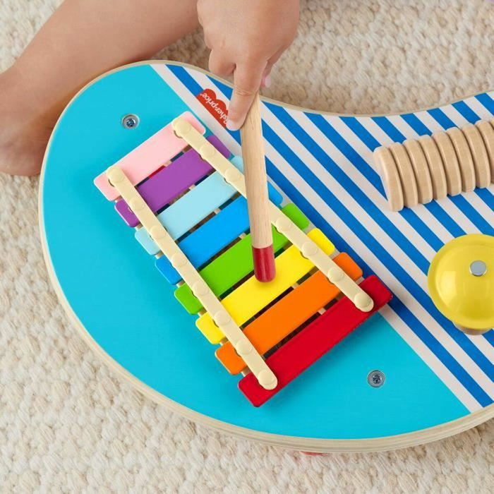 Fisher-Price Table musicale en bois avec instruments de percussion Fisher-Price Table musicale en bois avec instruments de percussion