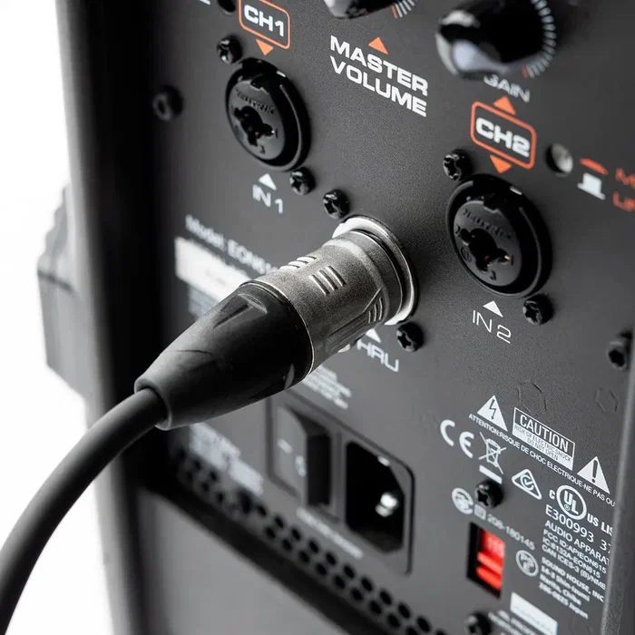 CABLEWORKS Câble Microphone XLR 3 Mètres Noir - Câble Micro Recto Sans Oxygène