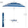 Aktive Parasol Inclinable Résistant aux UV