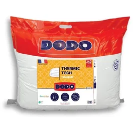 Dodo Couette Tempérée Thermic Tech 250 g/m², 220 x 240 cm, Blanc, Pour Lits Doubles Toute Saison, Garnissage Fibre, Housse Polyester Doux