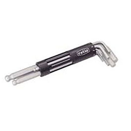 RATIO Jeu de 8 Clés Allen à Tête Sphérique Coudées 2-10 mm