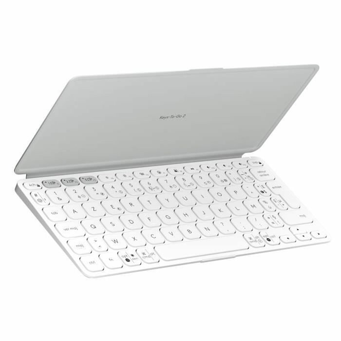 Logitech Keys-To-Go 2 - Clavier portable AZERTY - Gris pâle Logitech Keys-To-Go 2 - Clavier portable AZERTY - Gris pâle
