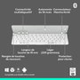 Logitech Keys-To-Go 2 - Clavier portable AZERTY - Gris pâle