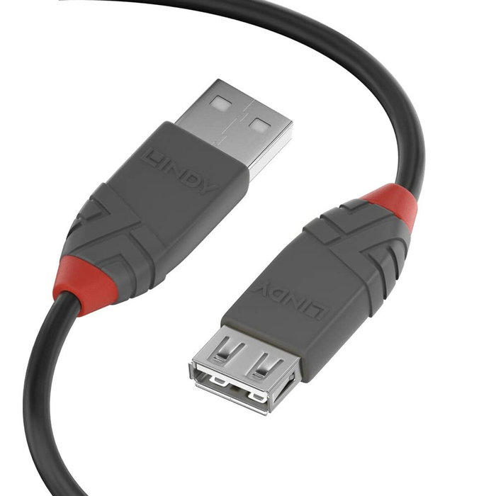 Lindy Rallonge USB 2.0 Type A Anthra Line 3m