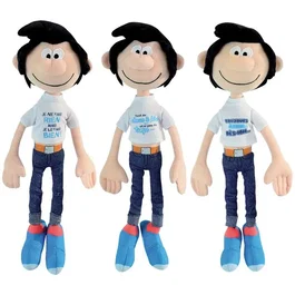Jemini Lot de 3 Peluches Gaston Lagaffe avec Messages - 30 cm