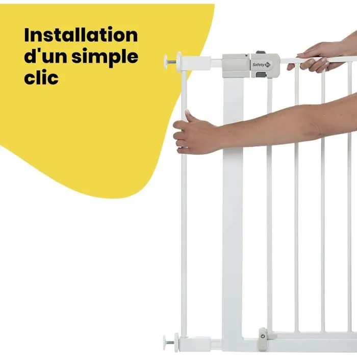 Safety 1st Extension de barrière de sécurité 7 cm Blanc Métal, adaptateur pour espace ajustable, compatible Safety 1st, livrée à l'unité Safety 1st Extension de barrière de sécurité 7 cm Blanc Métal, adaptateur pour espace ajustable, compatible Safety 1st, livrée à l'unité