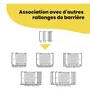 Safety 1st Extension de barrière de sécurité 7 cm Blanc Métal, adaptateur pour espace ajustable, compatible Safety 1st, livrée à l'unité