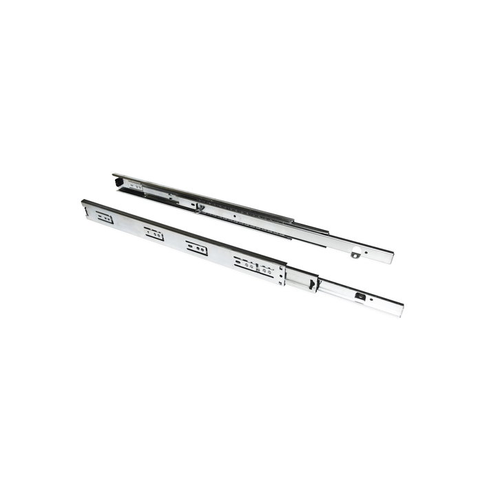Emuca Jeu de coulisses à billes à sorties totale avec supports, hauteur 45mm, longueur 350mm, Acier, Zingué