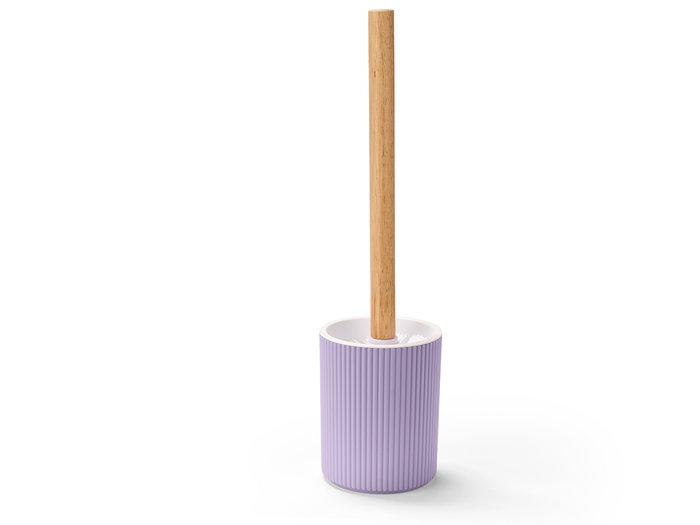 Berilo Porte-balai Rayures Bambou Lilas 10x35x10 cm (Set de 12)