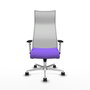 Piqueras y Crespo Chaise de Bureau Albacete Lila et Blanc