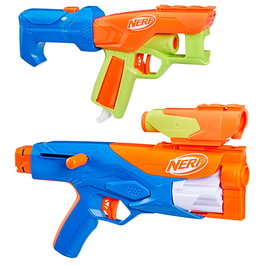Nerf N Series Gear Up Pack F8633 - Pack de personnalisation avec 3 lancers, 1 viseur, 1 crosse pour 10 combinaisons