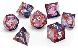 Glassstaff CritStones Liquid Core pack dés Fey Mist (7)