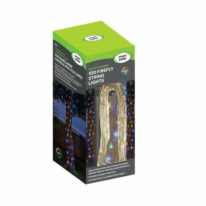 Smart Garden Guirlande Solaire Extérieure Multicolore 100 LED 11,9m Smart Garden Guirlande Solaire Extérieure Multicolore 100 LED 11,9m
