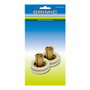 Micel Blister de 2 roulements pour paroi de douche tube RD2 ø22x6mm blanc