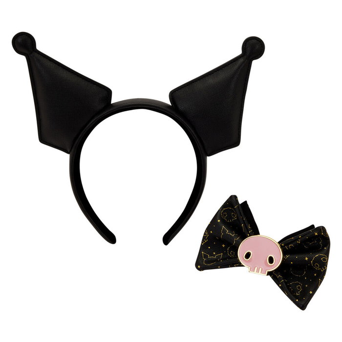 Loungefly Diadème à oreilles Kuromi Hello Kitty - 22 x 2.54 x 23.37 cm