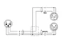 CORDIAL Câble en Y XLR mâle vers 2 XLR femelle 30 cm