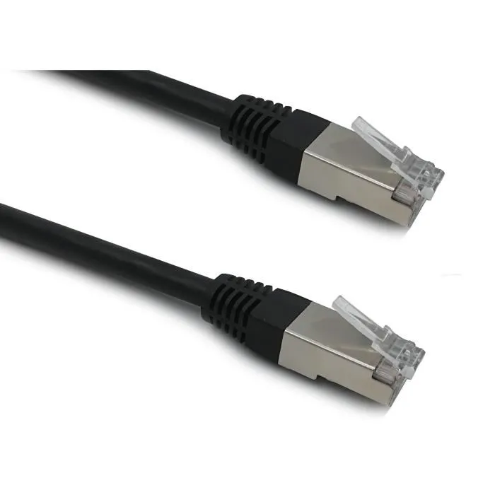 Lineaire Câble RJ45 PCC6FNI Catégorie 6 blindé F/UTP - Câble réseau Ethernet - 15 mètres - Noir