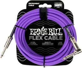 Ernie Ball Câble Instrument Flex Jack-Jack 6 m - Pourpre