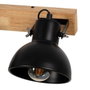 BigBuy Home Applique Murale Noir Beige Bois Fer