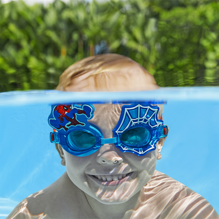 Bestway 98022 Lunettes de Natation Enfant Spider-Man +3 Ans Silicone Piscine Plage