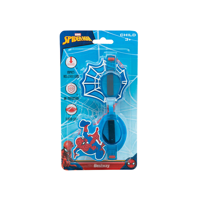 Bestway 98022 Lunettes de Natation Enfant Spider-Man +3 Ans Silicone Piscine Plage