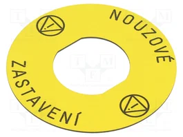 SCHNEIDER ELECTRIC Étiquette Harmony XB4 jaune Ø60mm