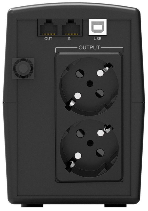 PowerWalker VI 800 STL - Onduleur Line Interactive 800VA / 480W avec 2 Prises Type F, USB HID et Écran LCD