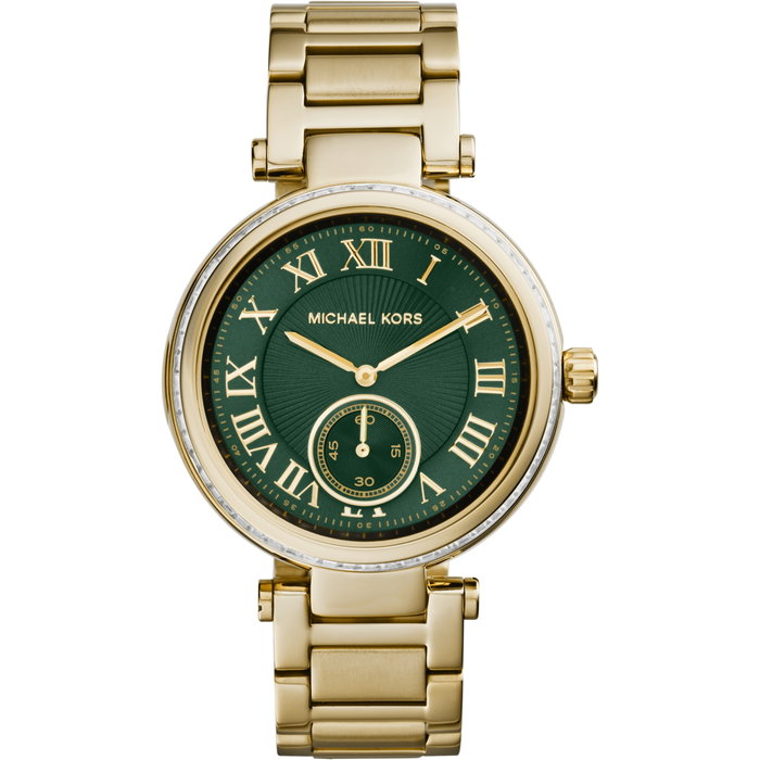 Michael Kors MK6065 avec cadran vert et bracelet doré Michael Kors MK6065 avec cadran vert et bracelet doré