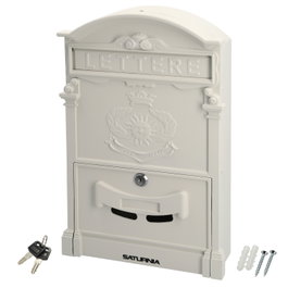 WOLFPACK LINEA PROFESIONAL Boîte aux lettres de jardin Palace blanc en aluminium fondu