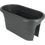 ARTEVASI Jardinière pour balcon VENEZIA - Gris anthracite - 30 x 60 x H 27 cm - 18L