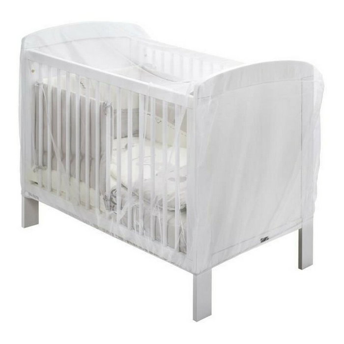 Thermobaby Moustiquaire de lit flexible pour 60x120 cm et 70x140 cm, Blanc