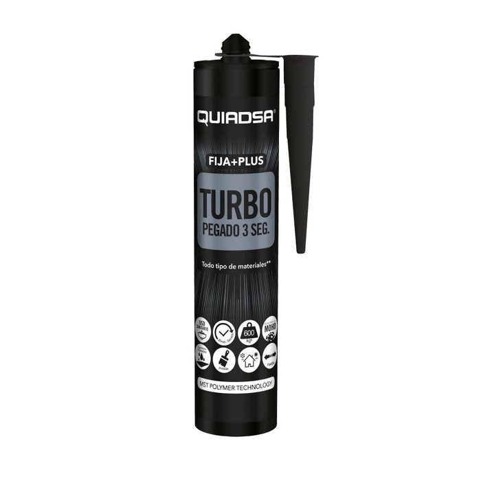 QUIADSA Adhésif Turbo Noir 290ml QUIADSA Adhésif Turbo Noir 290ml