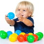 Molto - Sac de 100 balles en plastique - Diamètre 180 mm - Pour enfants dès 1 an