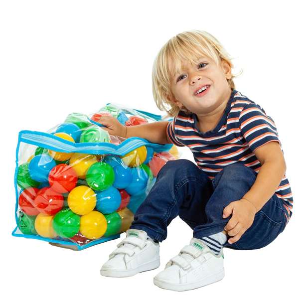 Molto - Sac de 100 balles en plastique - Diamètre 180 mm - Pour enfants dès 1 an