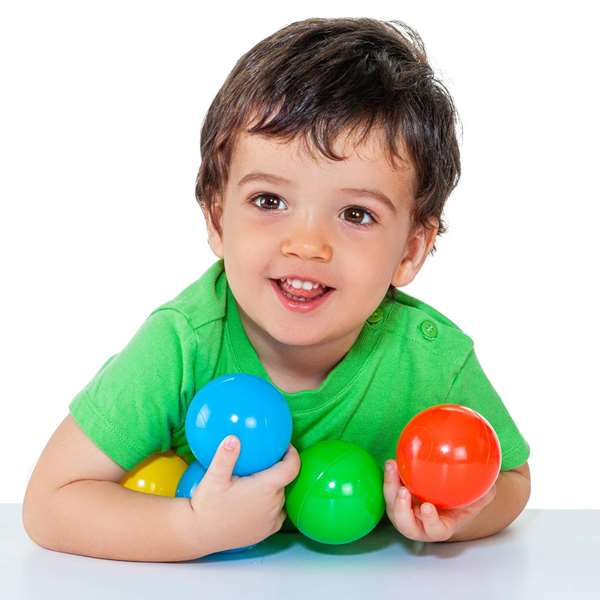 Molto - Sac de 100 balles en plastique - Diamètre 180 mm - Pour enfants dès 1 an