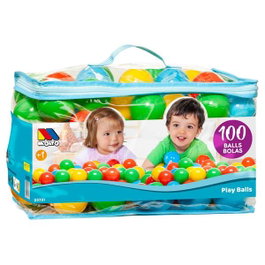 Molto - Sac de 100 balles en plastique - Diamètre 180 mm - Pour enfants dès 1 an