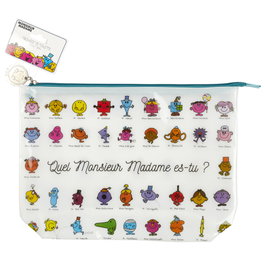 Monsieur Madame Trousse de toilette illustrée assortie