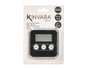 Kinvara Horloge numérique de cuisine avec aimant, noir, 8 x 8 x 2 cm (Set de 24)