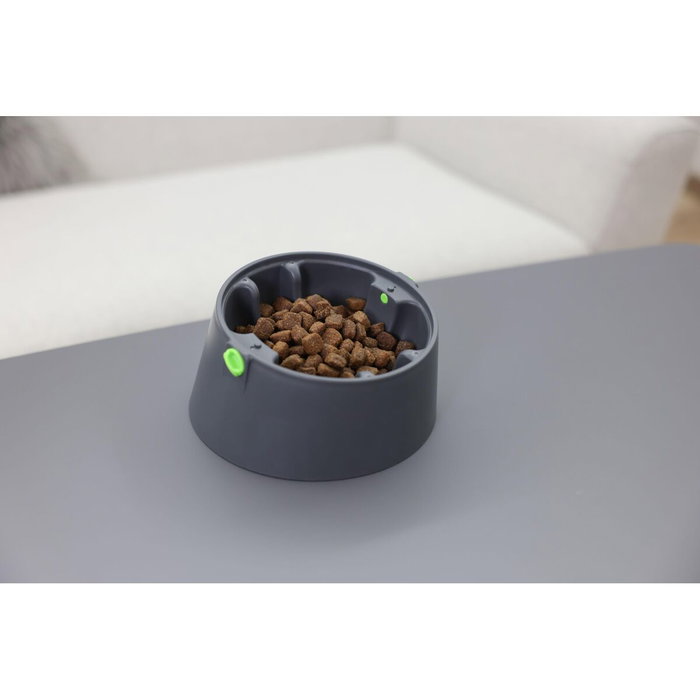 Kerbl Multifeeder 3 en 1 - Balle snack, gamelle anti-glouton et assiette à lécher