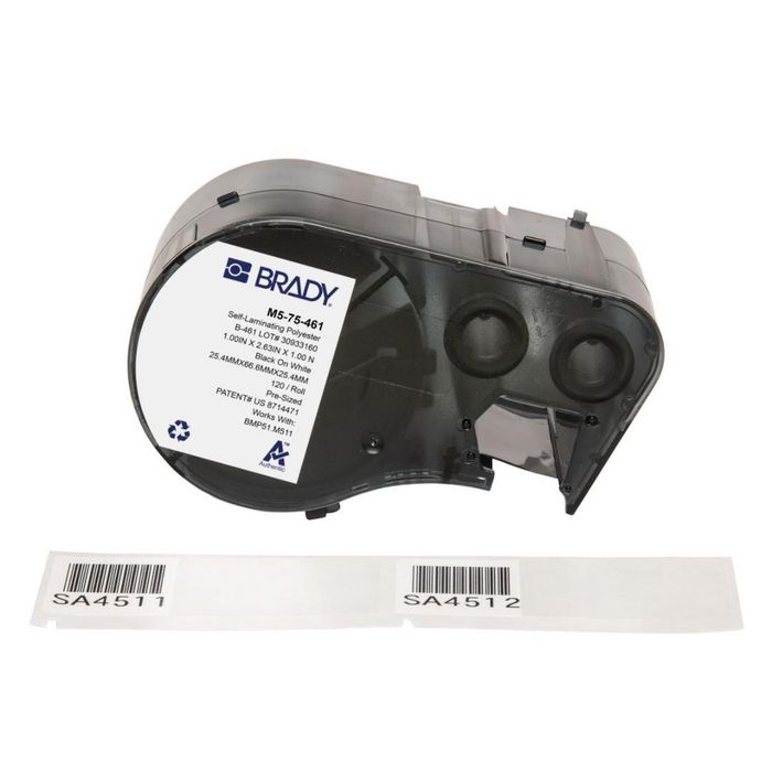 Brady Étiquettes pour imprimantes M510/BMP51/BMP53/M511 Brady Étiquettes pour imprimantes M510/BMP51/BMP53/M511
