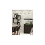 Ciano Meuble Support Aquarium Aqua 80 Noir 80x30x70 cm Mélaminé avec Rangement