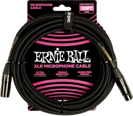 ERNIEBALL Câble Micro Tressé XLR-XLR 6 M - Noir