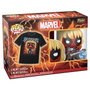 Funko Pop & Tee Marvel Deadpool Heavy Metal - Figurine métallisée et T-shirt noir avec imprimé - Taille S - Réf. 75054