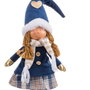 BigBuy Home Décorations de Noël Bleu Fille 16 x 10 x 52 cm