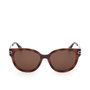Lunettes de soleil Max & Co MO0121 52E pour Femme - Monture ronde injection, verre 55 mm, pont 18 mm, branches 140 mm