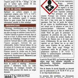 Rubson CF 90 - Aérosol de mousse expansive coupe-feu - Isolation et protection incendie certifiée EN 13501-2 - 600 ml - Pour conduites, portes et fenêtres
