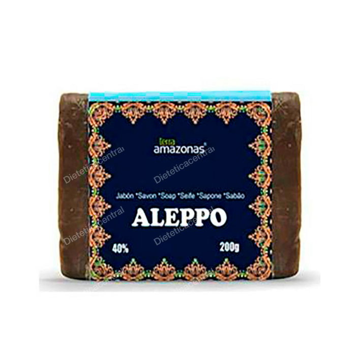 Terra Amazonas - Savon d'Alep 40% d'huile de laurier - 200 g - Savon traditionnel à l'huile d'olive pour une peau douce Terra Amazonas - Savon d'Alep 40% d'huile de laurier - 200 g - Savon traditionnel à l'huile d'olive pour une peau douce