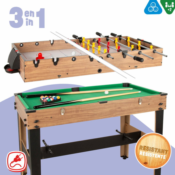 CB Games Table multi-jeux 3-en-1 107 x 88 x 58 cm CB Games Table multi-jeux 3-en-1 107 x 88 x 58 cm